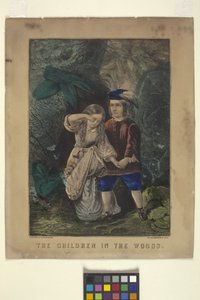 Die Kinder im Wald von N. and Ives J.M. (1824 95) Currier