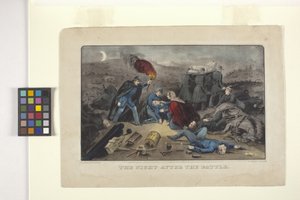 Die Nacht nach der Schlacht von N. and Ives J.M. (1824 95) Currier