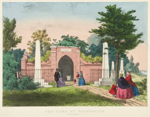 Das Grab von Washington, Mount Vernon, Virginia von Currier and Ives