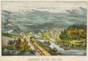 Durch bis zum Pazifik von Currier and Ives