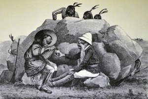 Ein heulender Schwell - Auf dem Kriegspfad von N. and Ives, J.M. Currier