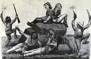 Ein heulender Schwell - Auf dem Kriegspfad von N. and Ives, J.M. Currier