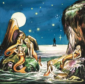 Peter und die Meerjungfrauen, Illustration aus 