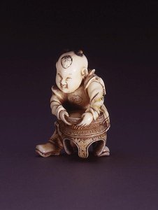 Netsuke, Darstellung eines Karako, ca. 1830