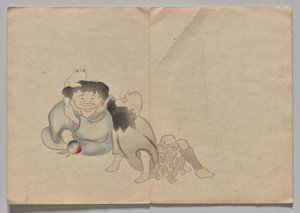 Szene aus dem Kōrin Bilderbuch (Band 2) von Nakamura Hochu