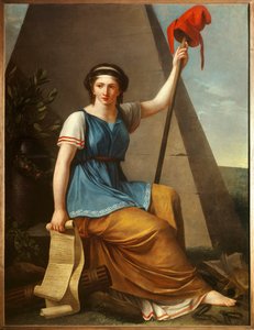 Die Freiheit. Allegorie der Freiheit als Frau mit phrygischer Mütze von Nanine Vallain