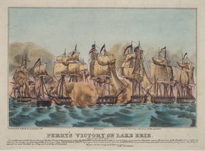 Perrys Sieg auf dem Eriesee von Napoleon Sarony
