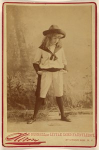 Tommy Russell, als kleiner Lord Fauntleroy