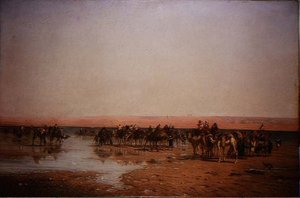 Überquerung der Wüste von Narcisse Berchere
