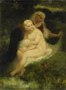 Nach dem Bad von Narcisse Virgile Diaz de la Pena