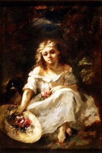 Mädchen mit Blumen
