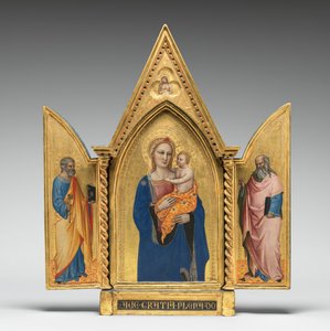 Madonna und Kind, mit dem Schmerzensmann [Mittelteil] von Nardo di Cione