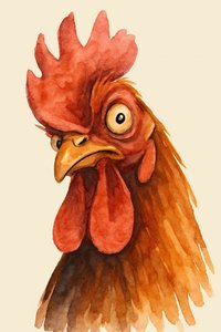 Ängstlicher Hahn von Natalie Bruns