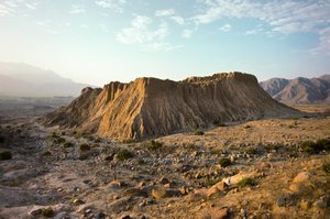 Moche-Pyramide Pampa Grande im Lambayeque-Tal in Nordperu