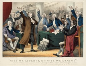 Gib mir Freiheit oder gib mir den Tod! - Patrick Henry hält seine große Rede über die Rechte ..., 1876
