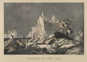 Eingefroren im Eis, 1876-94 von Currier and Ives