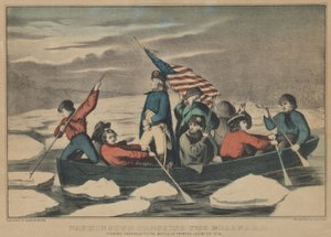 Washington überquert den Delaware - Abend vor der Schlacht von Trenton, Dezember ..., 1857-71