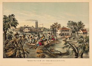 "Hochwasser" im Mississippi von Nathaniel Currier