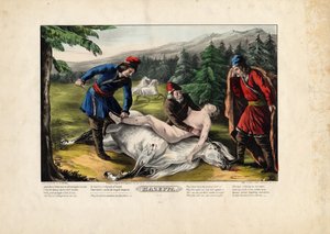 Mazeppa, 1846 von Nathaniel Currier