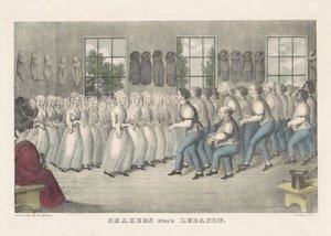 Shakers in der Nähe von Lebanon von Nathaniel Currier