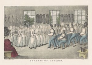 Shaker in der Nähe von Lebanon, ca. 1830 von Nathaniel Currier