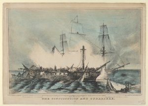Die Constitution und Guerriere - Kampf am 19. August 1812, 1848