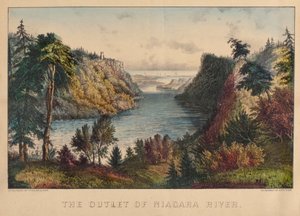 Der Ausfluss des Niagara-Flusses von Nathaniel Currier
