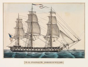 U.S. Fregatte Constitution von Nathaniel Currier