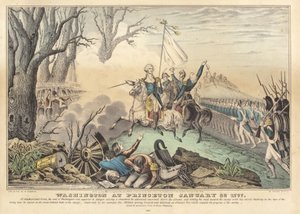 Washington in Princeton, 30. Januar 1777 von Nathaniel Currier