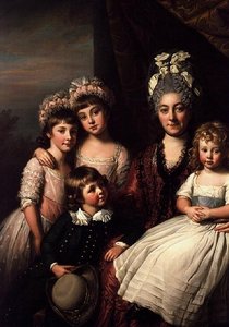 Lady Cooper mit ihrer Familie