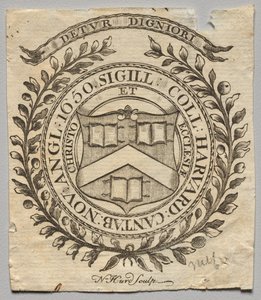 Exlibris: Siegel des Harvard College