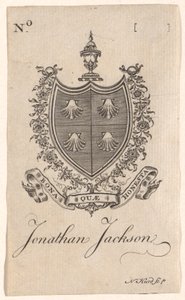 Exlibris von Jonathan Jackson von Nathaniel Hurd