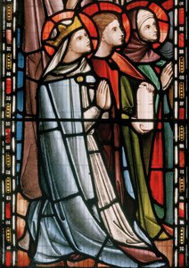 Christus in Majestät mit Heiligen (Detail) von Nathaniel Westlake