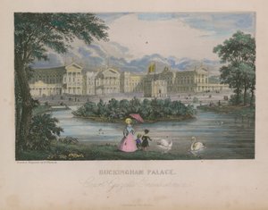 Gesamtansicht des Buckingham Palace von Nathaniel Whittock