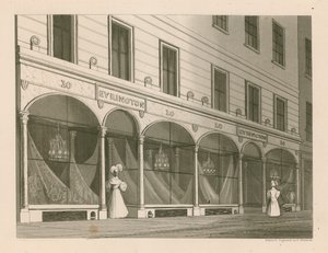 Ladenfront für Messrs Everington, India Shawl Warehouse, 10 Ludgate Street, London
