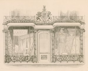 Ladenfront für Messrs Saunders und Woodley, Polsterer, Regent Street, London