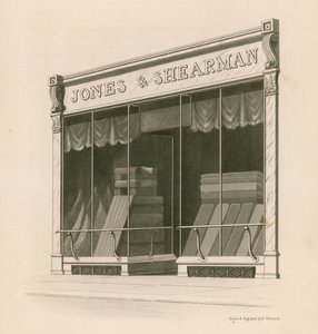 Ladenfront von Messrs Jones und Shearman, Blackfriars Road, London