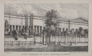 Ansicht der neuen Bibliothek im British Museum, ca. 1830 von Nathaniel Whittock