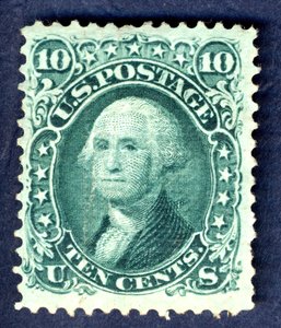 10c Washington E Grill Einzelstück, 1867