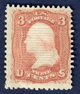 3c Washington E Grill Einzelstück, 1868
