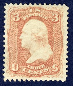 3c Washington Einzelstück, 1861