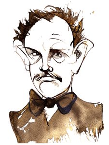 Richard Strauss, deutscher Komponist und Dirigent (1864-1949); Karikatur von Neale Osborne