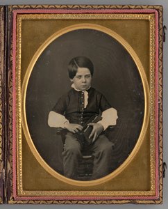 Unbetiteltes Porträt eines sitzenden Jungen, 1853 von Nelson