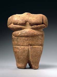 Neolithische Figur, Griechenland, ca. 4500-4000 v. Chr. (Kalkstein)