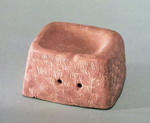 Vasenträger, verwendet als Parfümbrenner, Chasseen-Kultur, 3000-2500 v. Chr. von Neolithic Neolithic