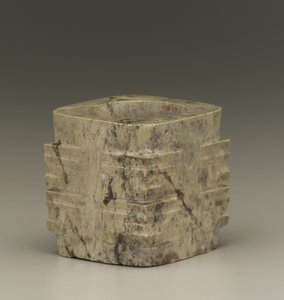 Kurzes Rohr (cong), Region des Tai-Sees, Liangzhu-Kultur, 3300-2250 v. Chr. von Neolithic Period Chinese School