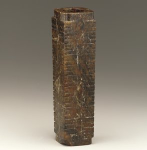 Hohe Röhre (cong), Region des Tai-Sees, Liangzhu-Kultur, 3300-2250 v. Chr. von Neolithic Period Chinese School