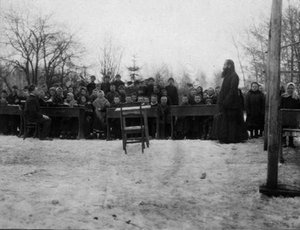 Russische Dorfschule