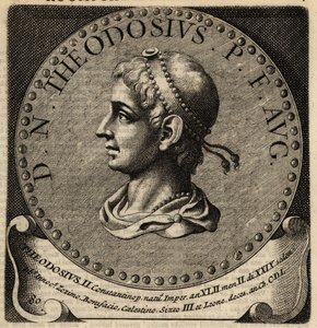 Porträt des römischen Kaisers Theodosius II. von Netherlandish School