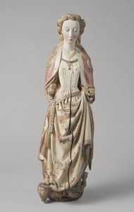 Heilige Katharina von Alexandria von Meester van Koudewater, ca. 1470 (Walnuss) von Netherlandish School